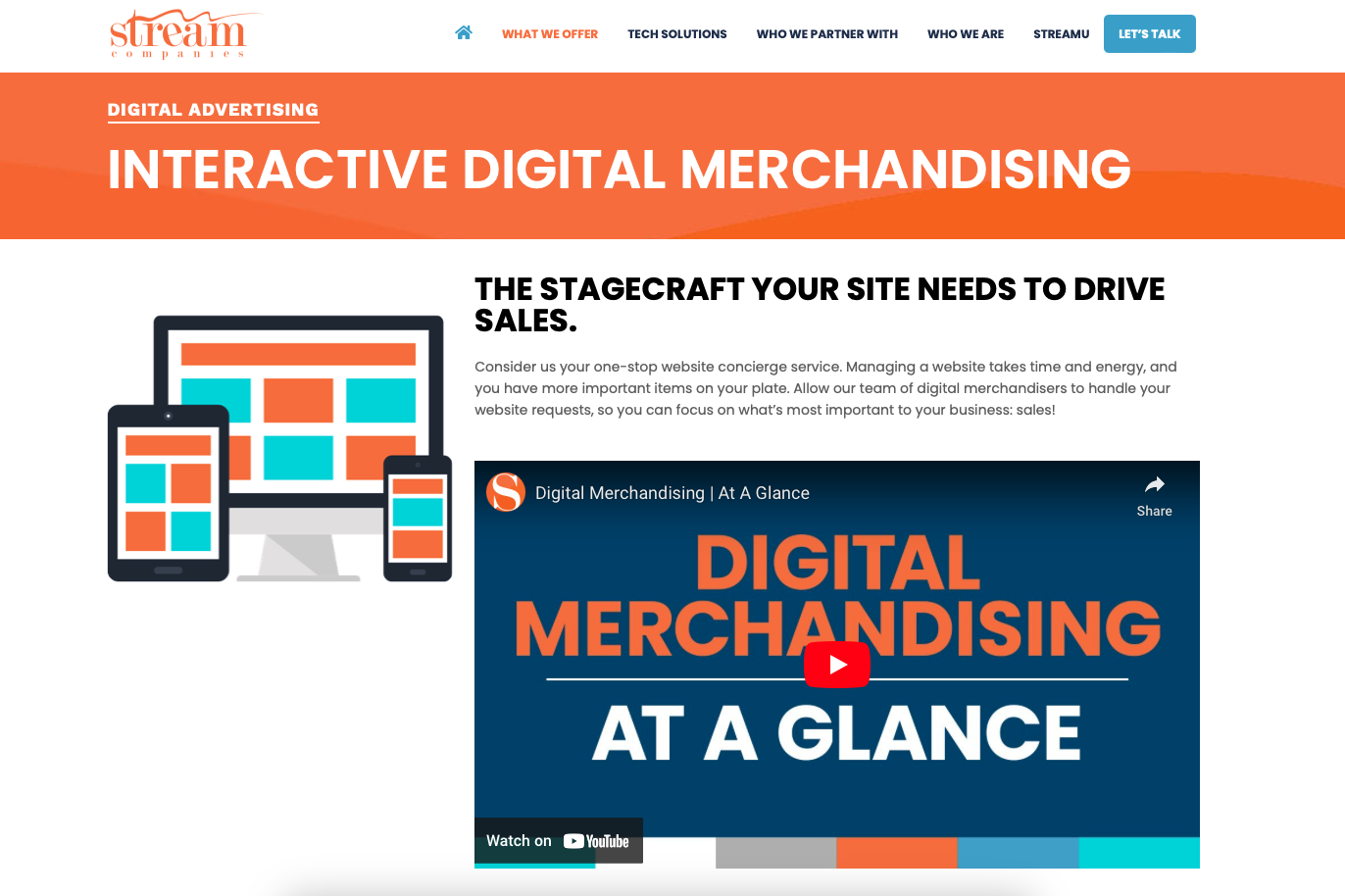 Stream Companies | Web Merchandising